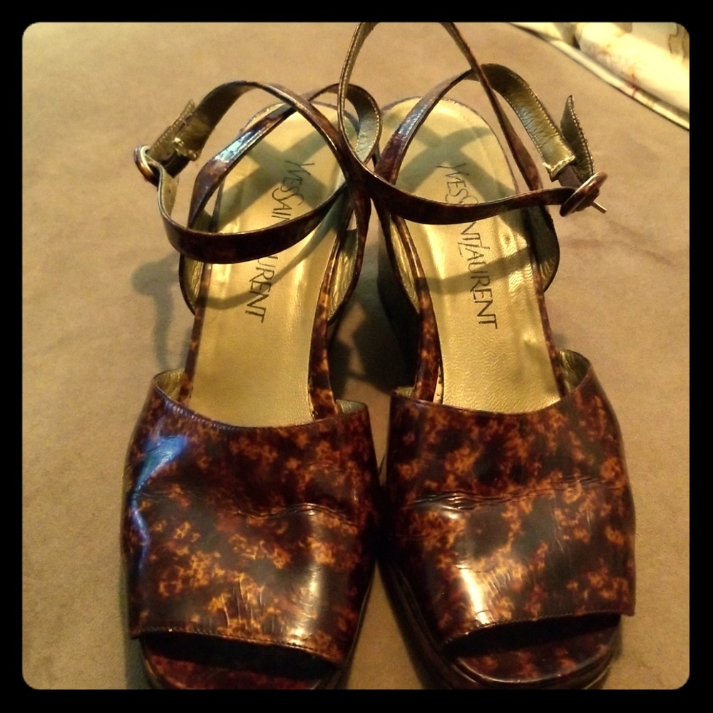 Vintage YSL Mini-Platform Wedges